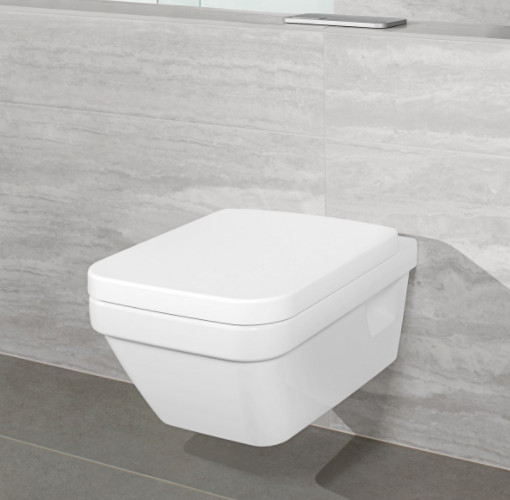 Унитазы Унитаз подвесной безободковый 53х37 см в комплекте с сиденьем с микролифтом 