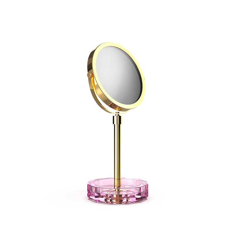 Аксессуары для ванной Косметическое зеркало Розовый / Золото 