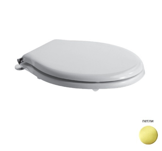 Сиденье для унитазов  PAS03, PA025, PA001,PA002, PA003, PA004, белое, с микролифтом, петли золото