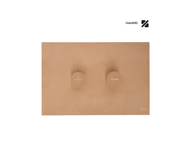 Панель пневматическая двойная Trumpet, нержавеющая сталь, бронза