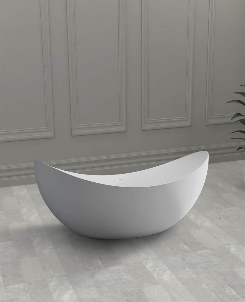 Ванны Ванна из искусственного камня белая матовая 180x80 