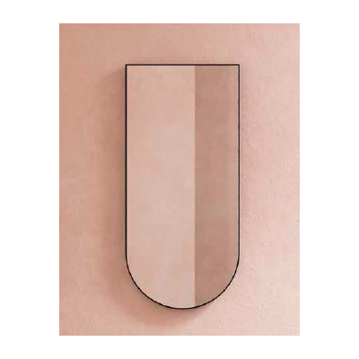 Зеркало, размер 110х51 см, крепление в комплекте (Nero opaco)