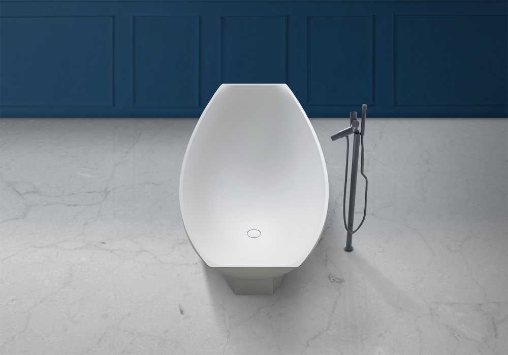 Ванны Ванна из искусственного камня белая матовая 180x80 