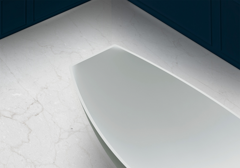 Ванны Ванна из искусственного камня белая матовая 180x80 