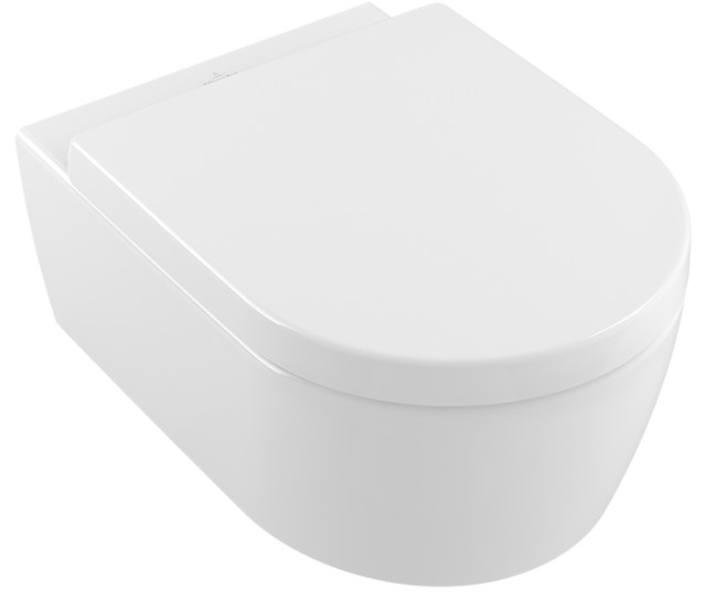 Унитазы Унитаз подвесной безободковый 53х37 см в комплекте с сиденьем с микролифтом 