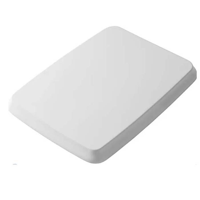 Сиденье для унитаза белое, шарниры хром, с микролифтом