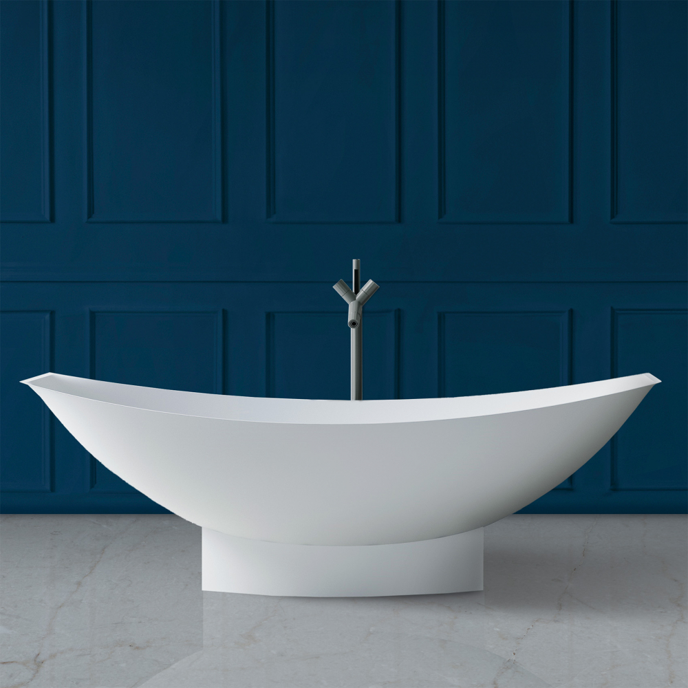 Ванны Ванна из искусственного камня белая матовая 180x80 