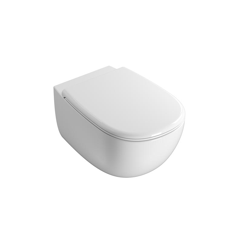 Унитаз подвесной безободковый 53х35 см, цвет белый