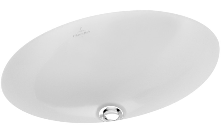 Раковины Раковина встраиваемая под столешницу 66х47х22 см, с переливом, с грязеотталкивающим покрытием CeramicPlus 