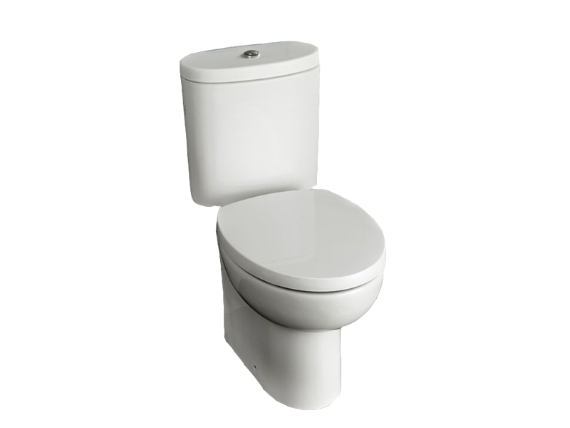 Унитазы Унитаз моноблок с универсальным сливом, размер 37х67.5 см, цвет белый 