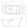 Ванны Акриловая ванна 169x75