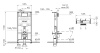 Системы инсталляции Cистема инсталляции для унитазов, 3/6 л, совместима только с кнопками 720-хххх.