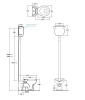 Бачки  для унитазов Бачок для унитаза подвесной высокий, без механизма смыва