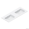 Раковины Раковина двойная 125х50 см, цвет белый глянцевый