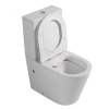 Унитазы Унитаз компакт белый, безободковый