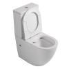 Унитазы Унитаз компакт белый, безободковый
