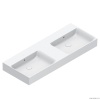 Раковины Раковина двойная 120х47 см, подвесная, цвет белый глянцевый