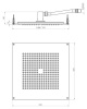 Душевая программа Потолочный душ 370х370 мм, для установки в подвесной потолок