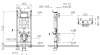 Системы инсталляции Cистема инсталляции для унитазов, 3/6 л, глубина установки 12 см